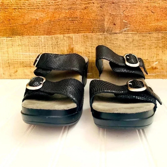 Dansko Sophie Black Moray Sandals - Picture 3 of 8